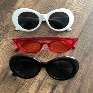 3 pairs of sunglasses